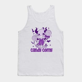 Candy Corny Cute Halloween Ghost Tank Top